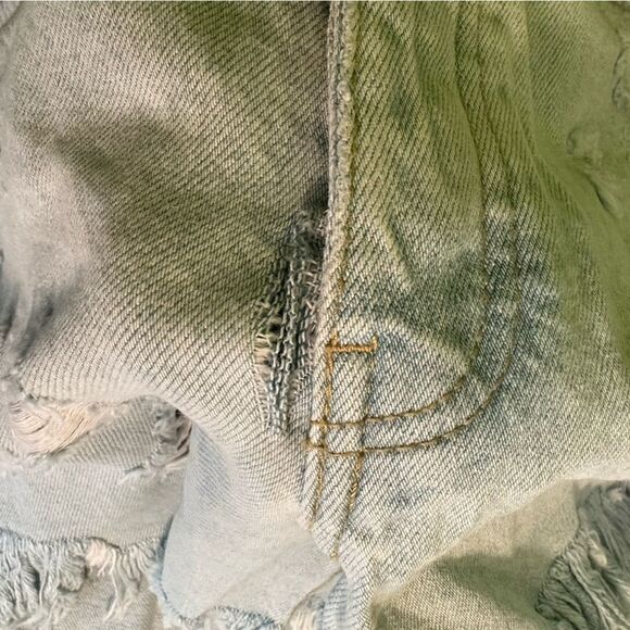Zara denim‎ jean ripped distressed mom shorts 100% cotton NEW NWT - Picture 8 of 9